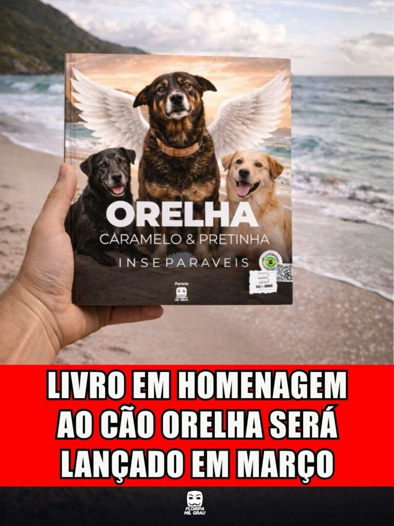 Livro comunitário homenageia Orelha, Caramelo e Pretinha e mobiliza Florianópolis – SC